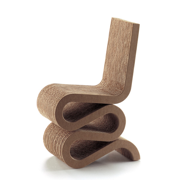 wiggle side chair, frank o. gehry 1972, vitra miniatures collection