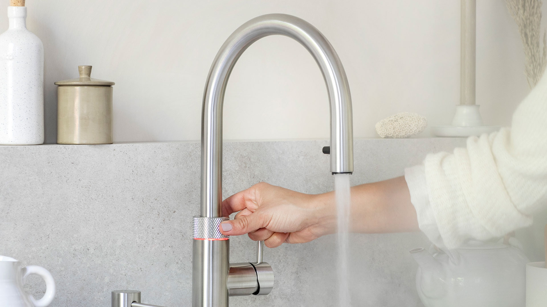 Quooker Flex Voll-Edelstahl
