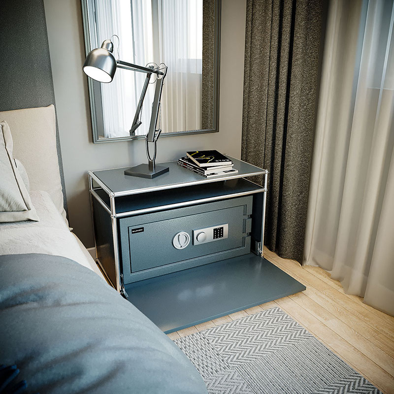 Balzwerk Tresor für USM Haller Nachtschrank 02